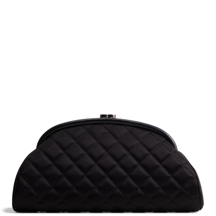 CHANEL Quilted Satin Timeless Clutch