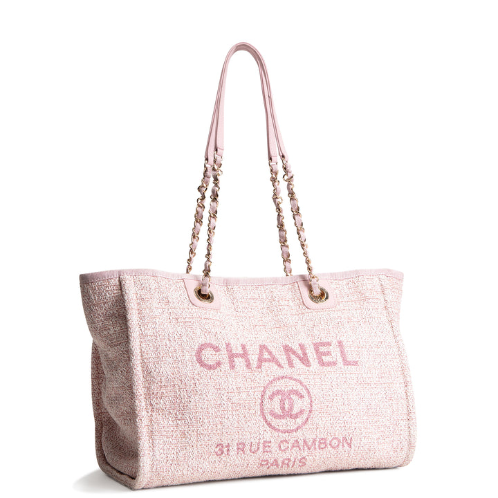 CHANEL Small Deauville Shopping Tote - Pink