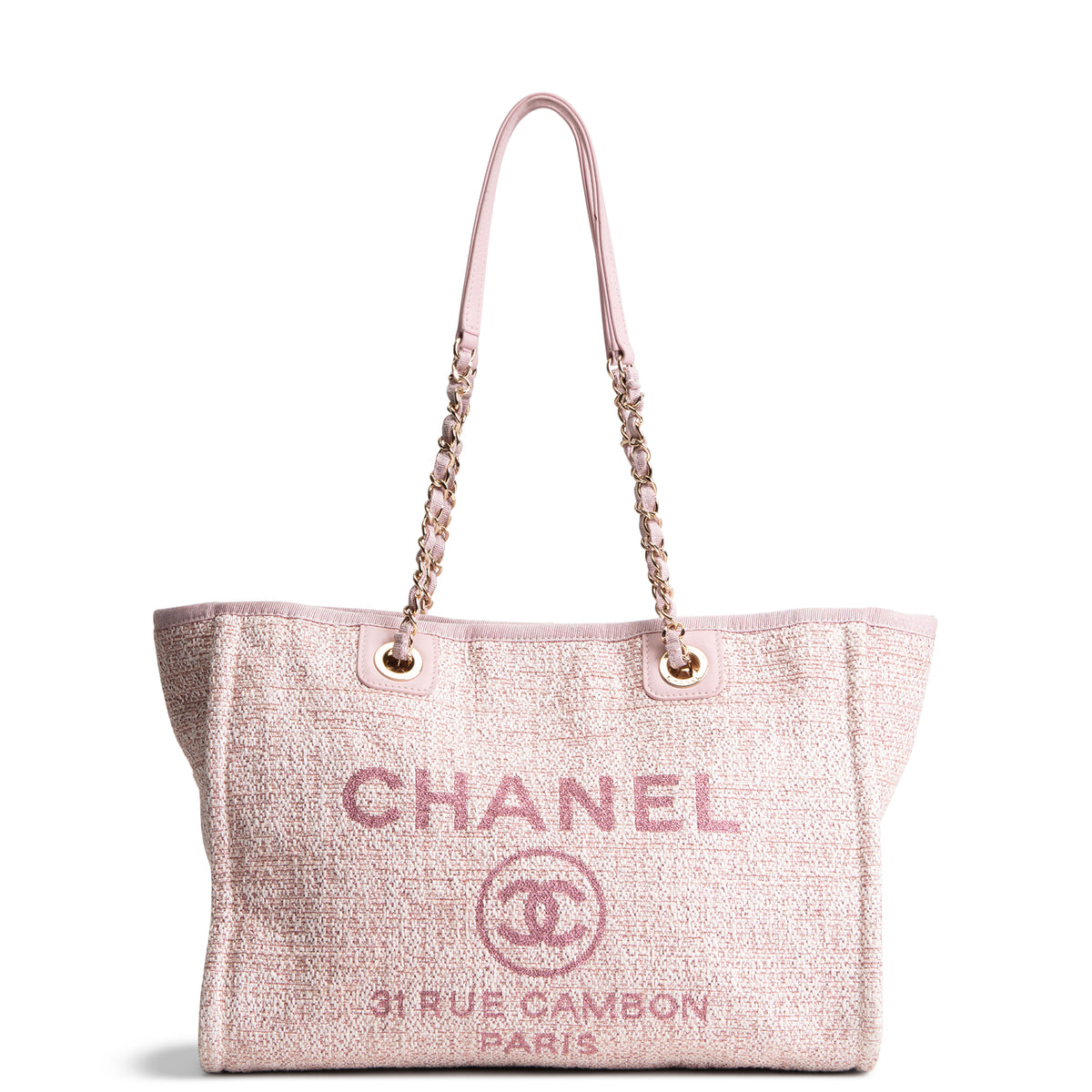 CHANEL Small Deauville Shopping Tote - Pink