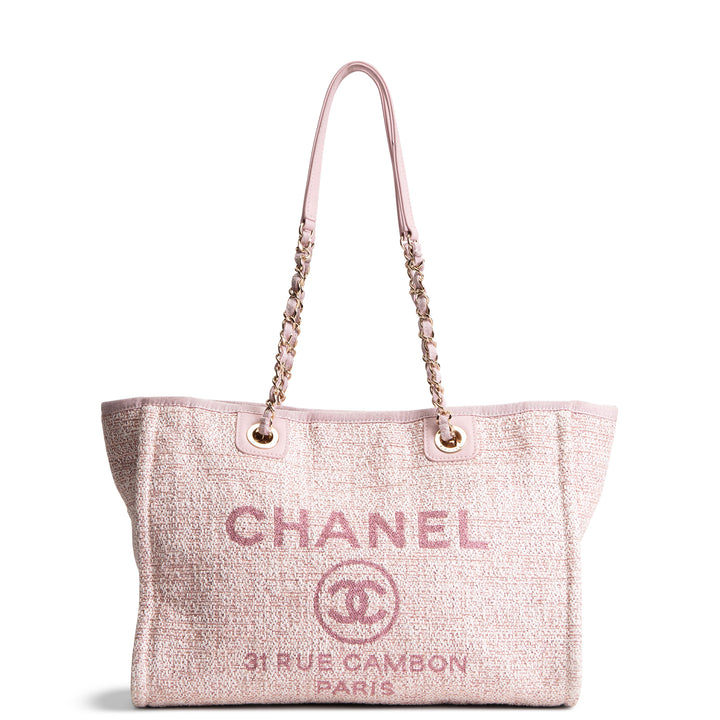 CHANEL Small Deauville Shopping Tote - Pink
