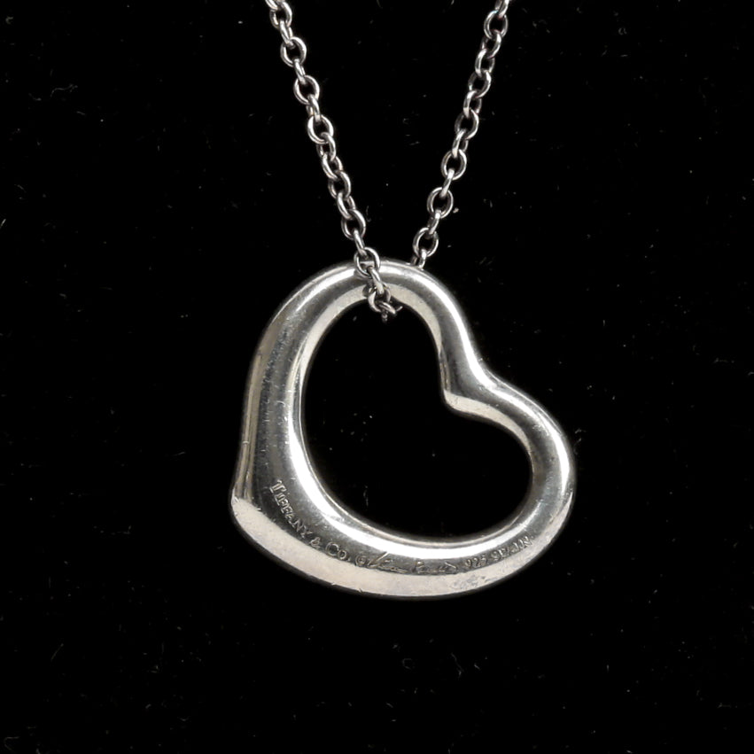 TIFFANY & CO. Open Heart Pendant Necklace - FINAL SALE