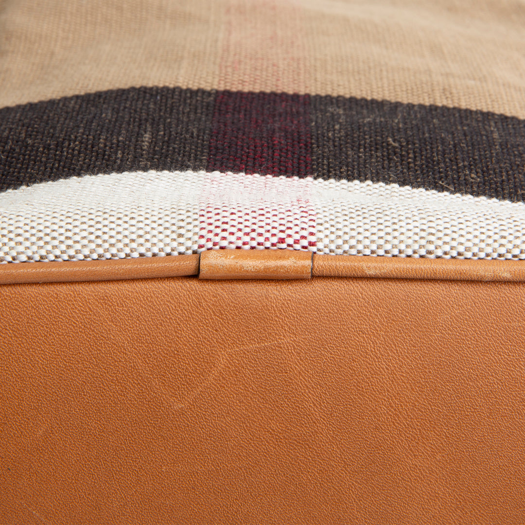 BURBERRY Exploding Check Canvas Bucket Bag