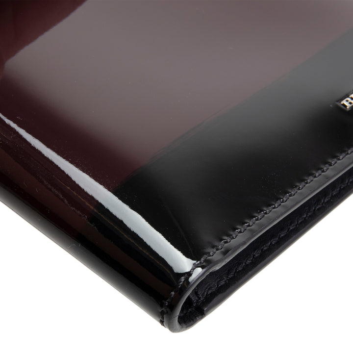 BURBERRY Patent Ombre Bifold Wallet