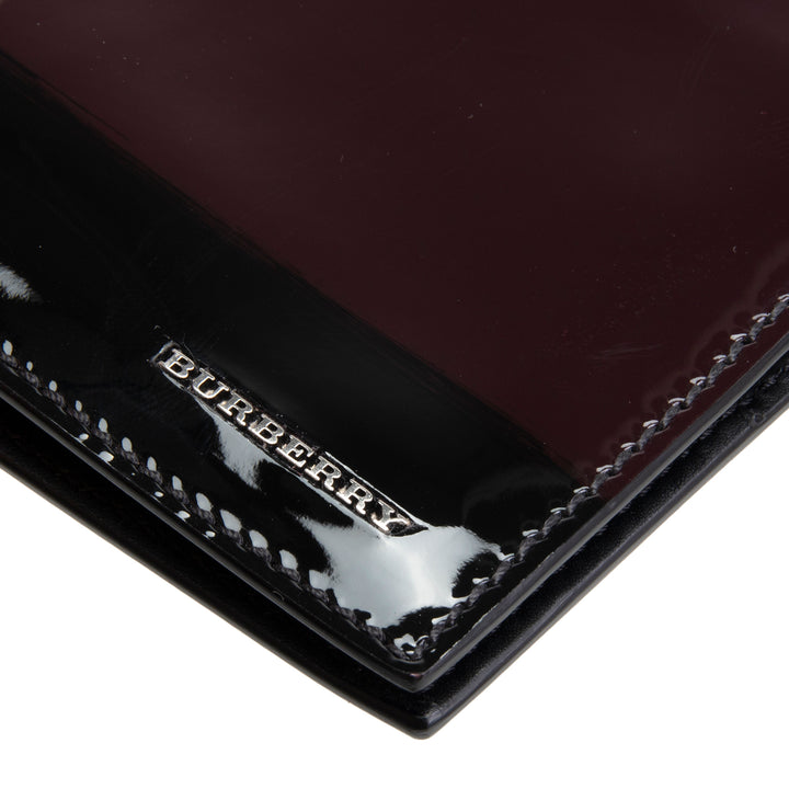 BURBERRY Patent Ombre Bifold Wallet