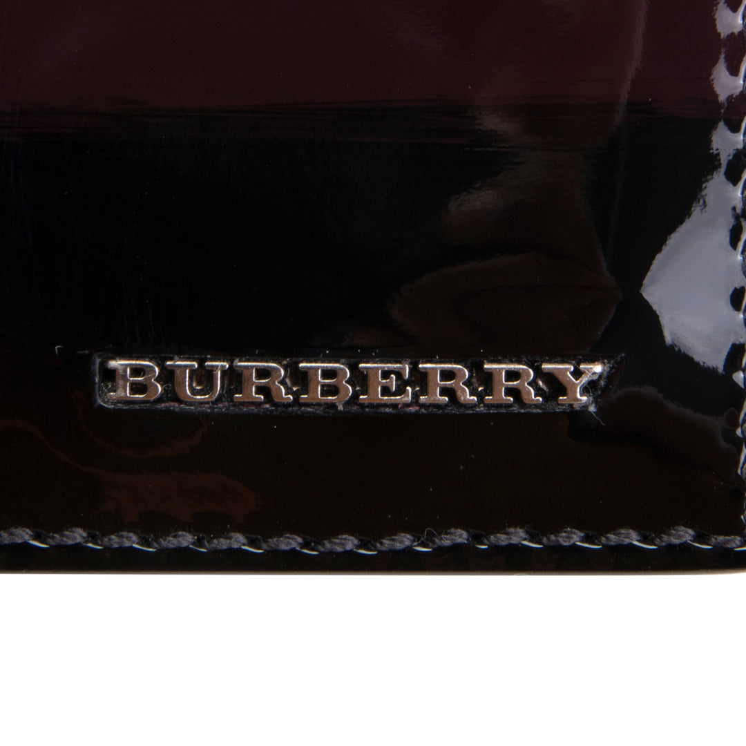 BURBERRY Patent Ombre Bifold Wallet