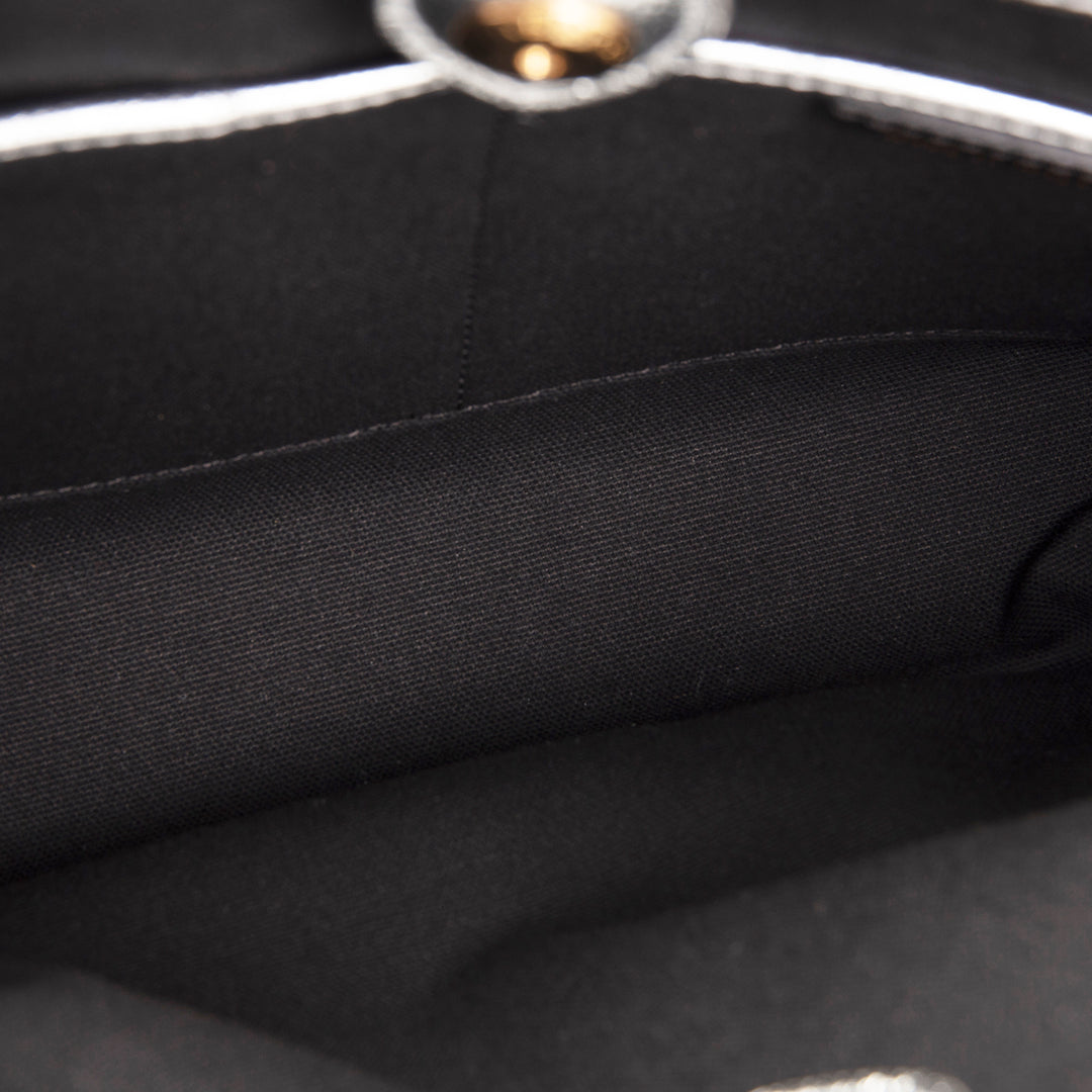 BURBERRY Banner Tote - Metallic Silver