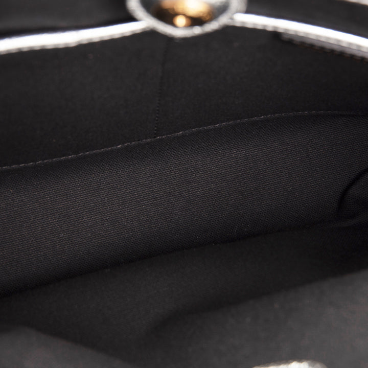 BURBERRY Banner Tote - Metallic Silver