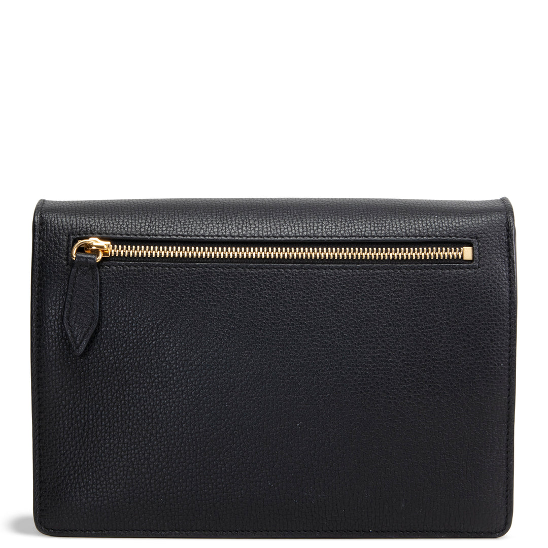 BURBERRY Macken Crossbody Bag Leather & Canvas House Check