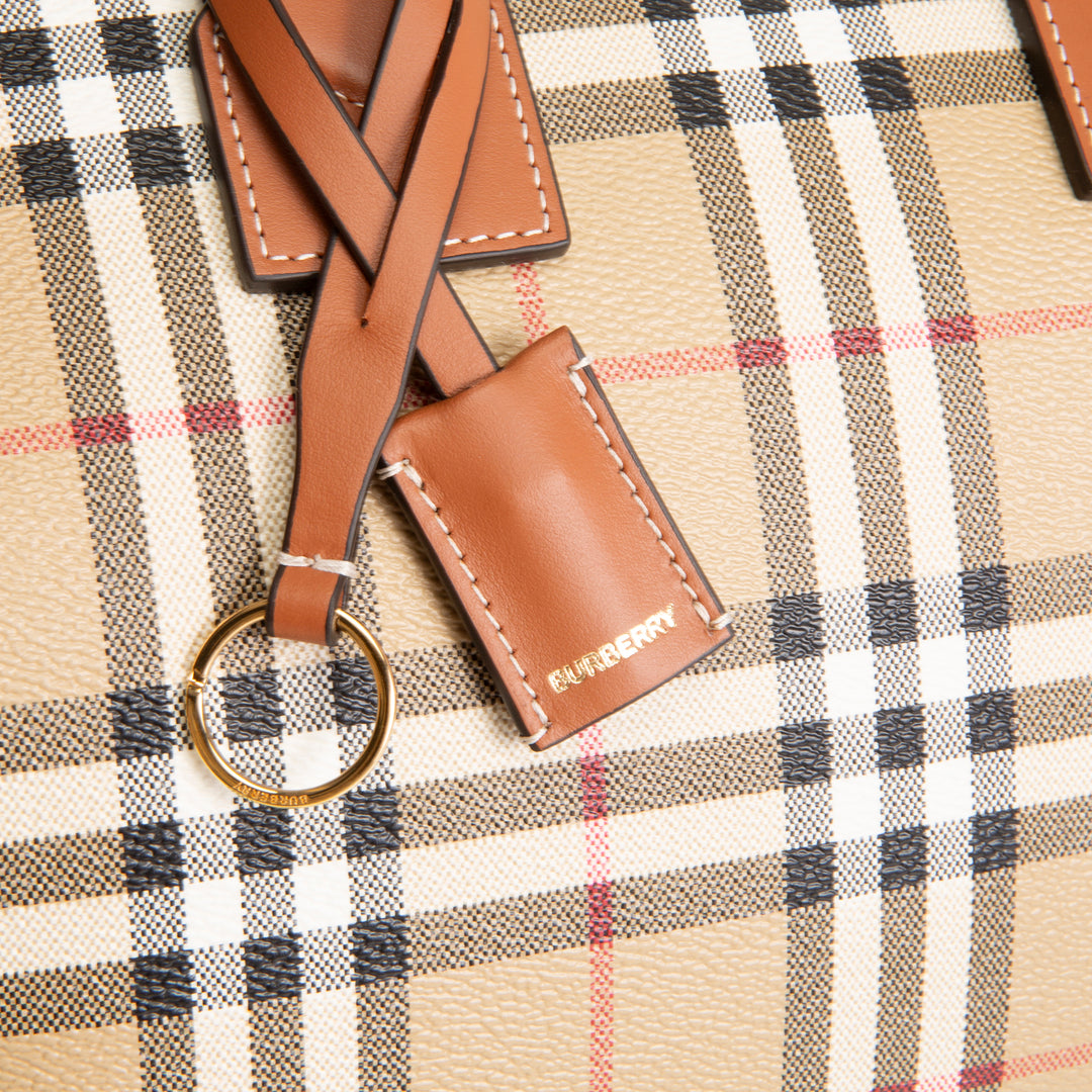 BURBERRY Check Bowling Bag