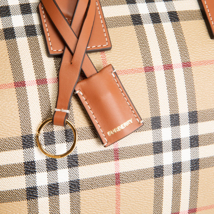 BURBERRY Check Bowling Bag