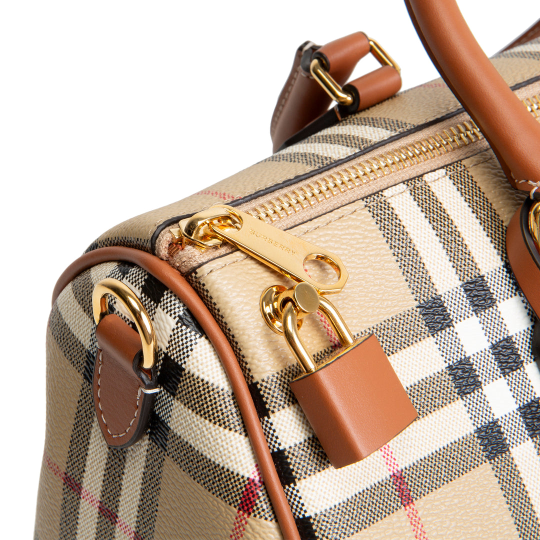 BURBERRY Check Bowling Bag