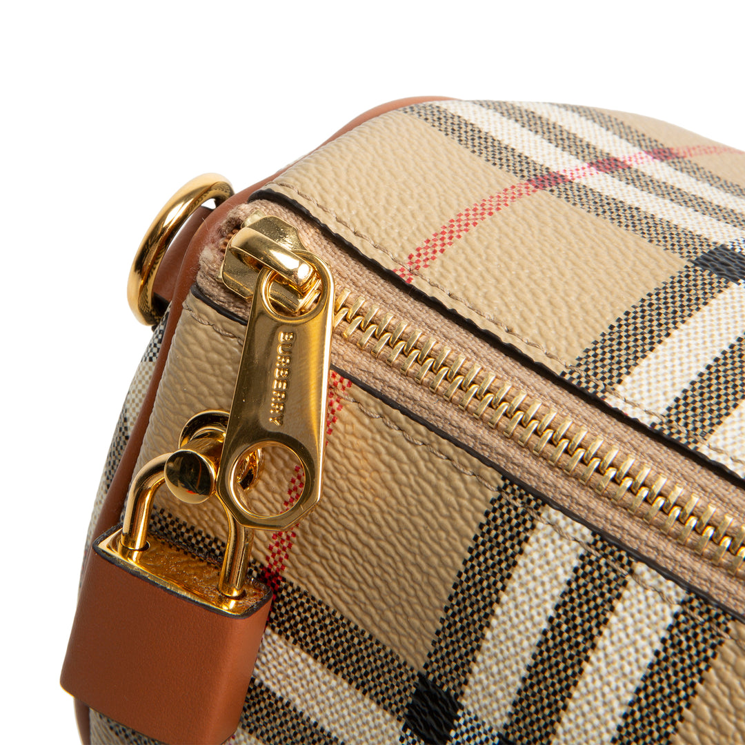 BURBERRY Check Bowling Bag