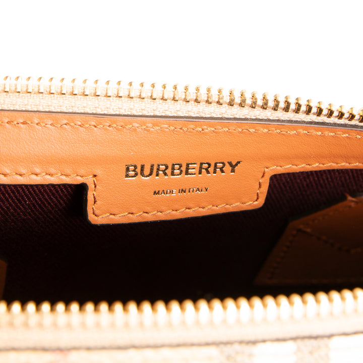 BURBERRY Check Bowling Bag