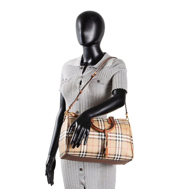 BURBERRY Check Bowling Bag