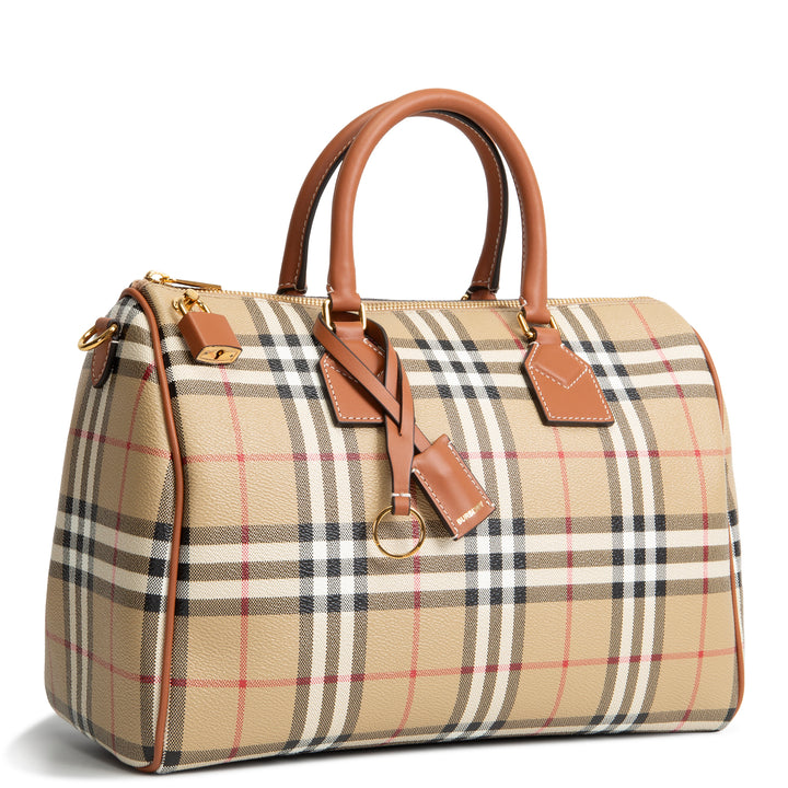 BURBERRY Check Bowling Bag