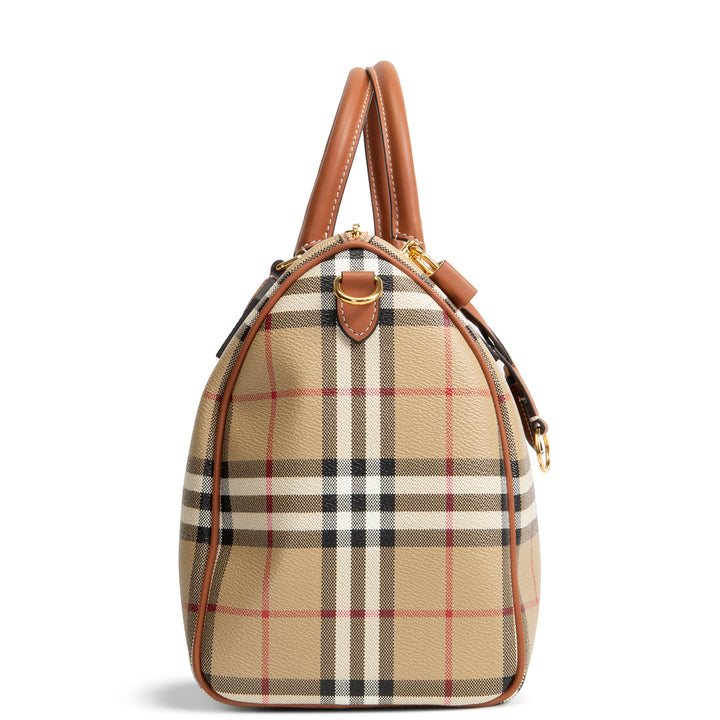 BURBERRY Check Bowling Bag