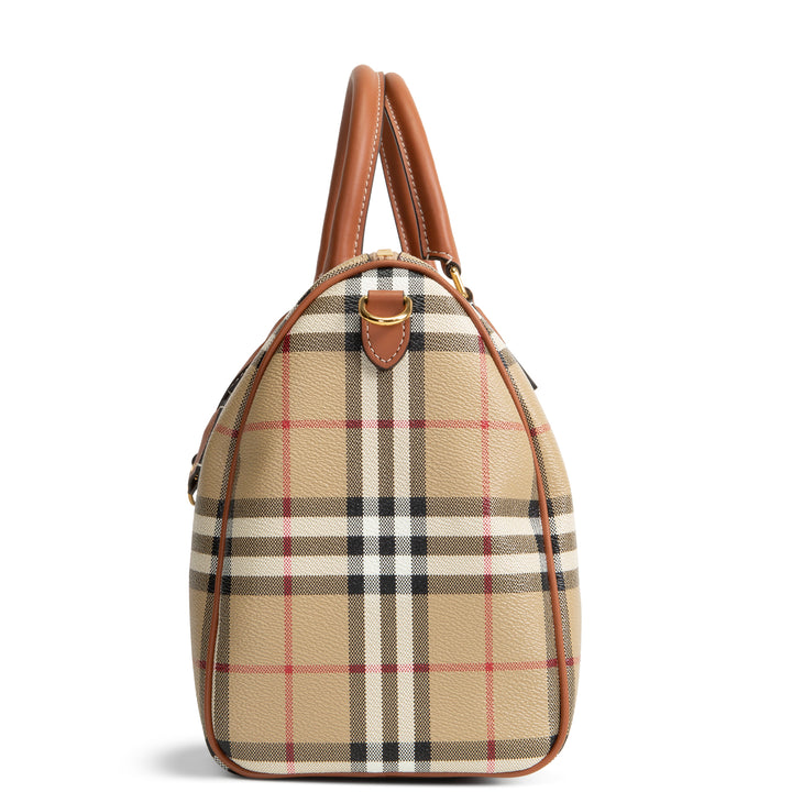BURBERRY Check Bowling Bag