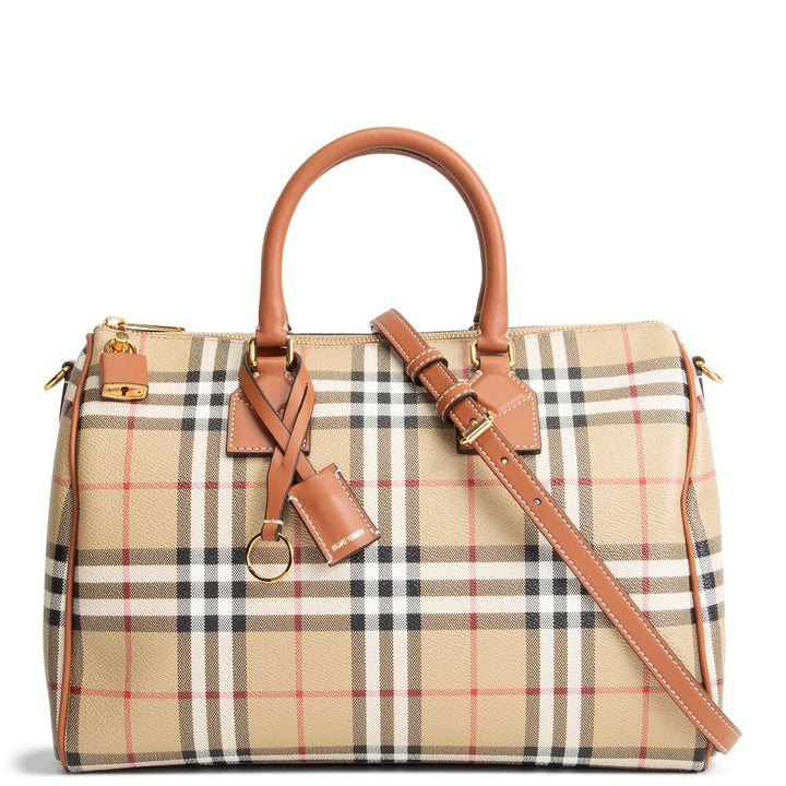 BURBERRY Check Bowling Bag