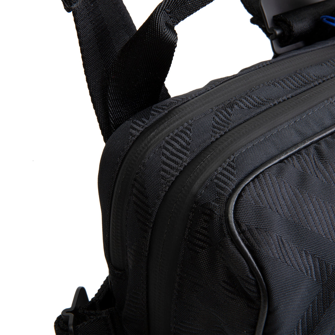 BURBERRY Nylon Jacquard Messenger Bag - Black