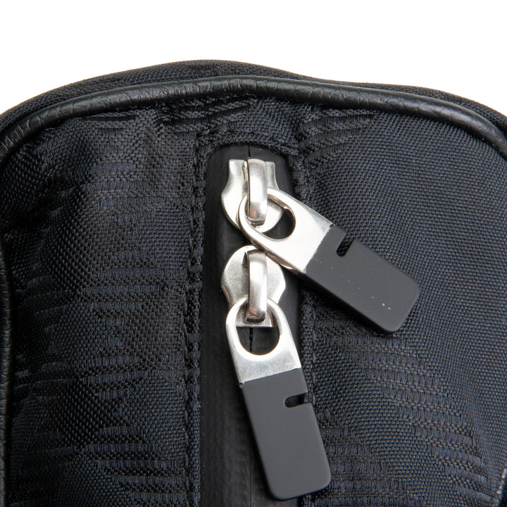 BURBERRY Nylon Jacquard Messenger Bag - Black
