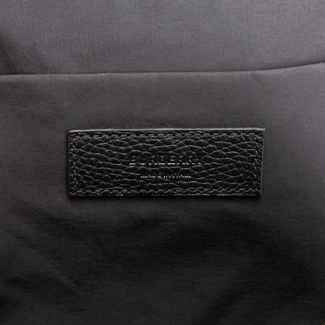 BURBERRY Nylon Jacquard Messenger Bag - Black