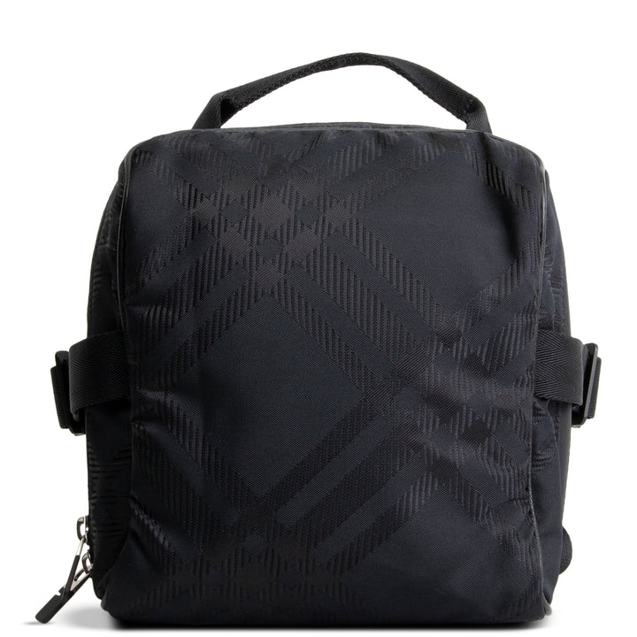 BURBERRY Nylon Jacquard Messenger Bag - Black