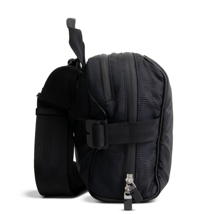 BURBERRY Nylon Jacquard Messenger Bag - Black