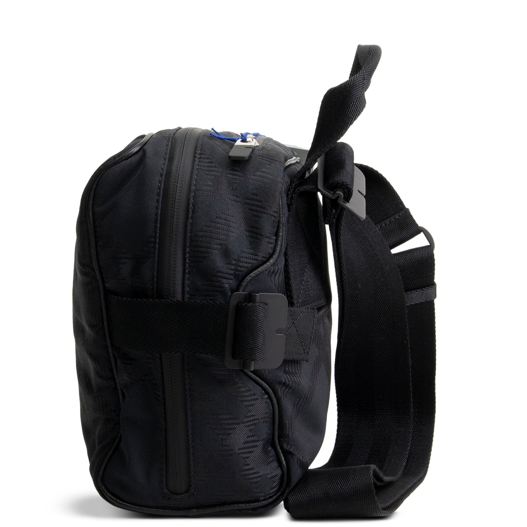 BURBERRY Nylon Jacquard Messenger Bag - Black