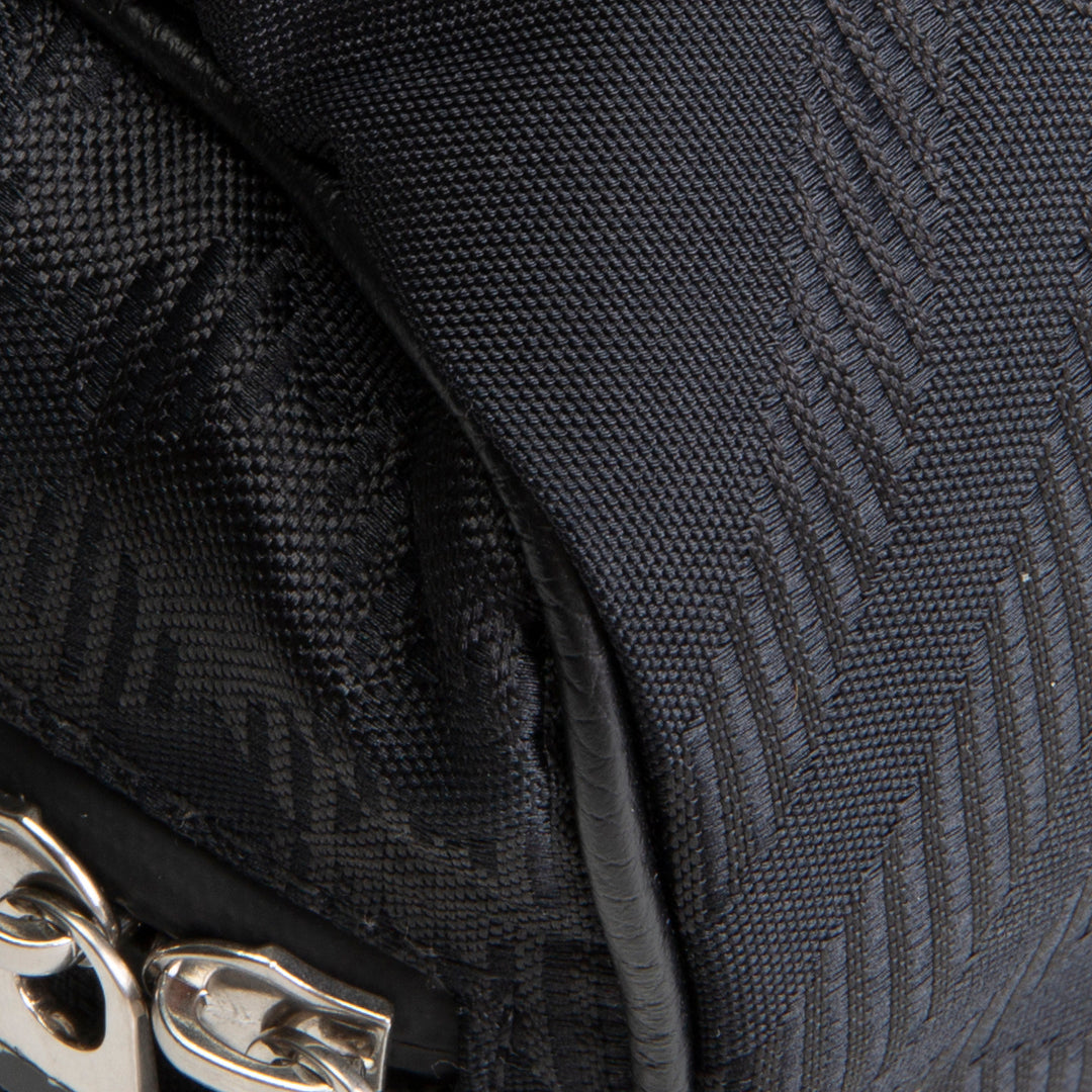 BURBERRY Nylon Jacquard Messenger Bag - Black