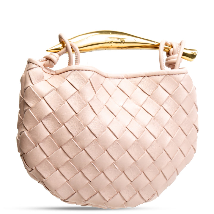 BOTTEGA VENETA Intrecciato Mini Sardine Shoulder Bag - Lotus Pink