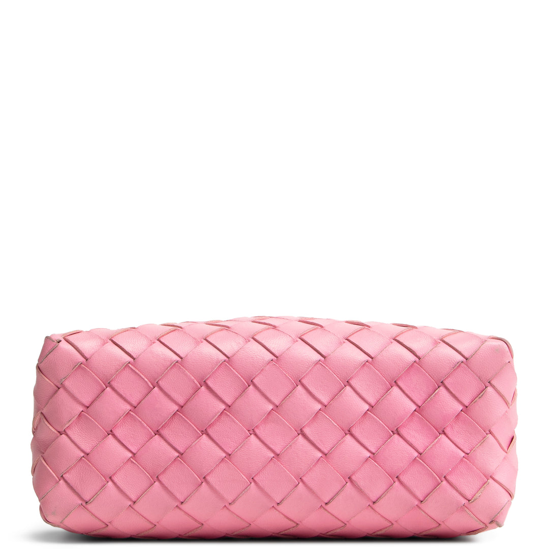 BOTTEGA VENETA Nappa Intrecciato Small Loop Camera Bag - Ribbon Pink- OUTLET FINAL SALE