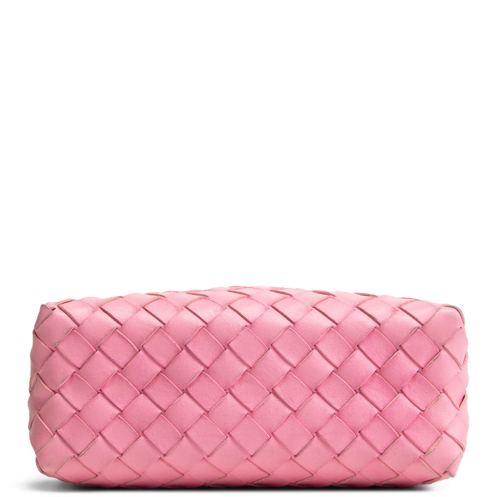BOTTEGA VENETA Nappa Intrecciato Small Loop Camera Bag - Ribbon Pink- OUTLET FINAL SALE