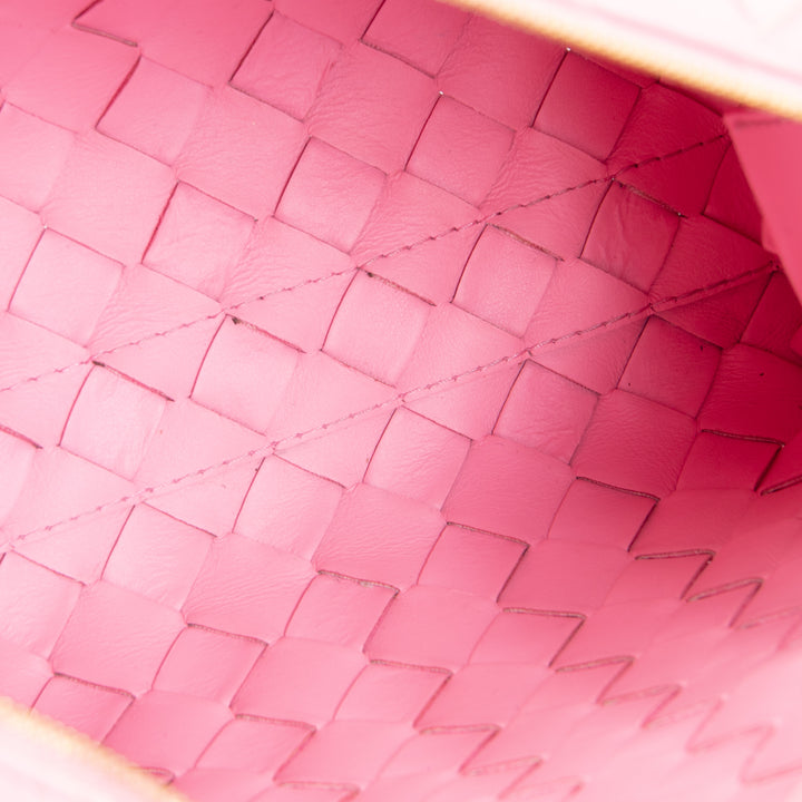 BOTTEGA VENETA Nappa Intrecciato Small Loop Camera Bag - Ribbon Pink- OUTLET FINAL SALE
