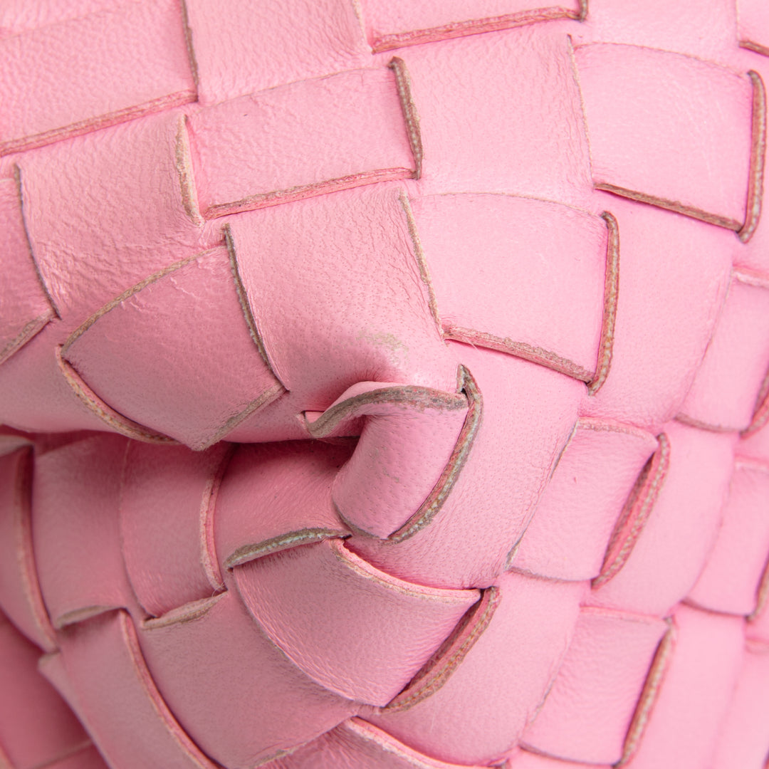 BOTTEGA VENETA Nappa Intrecciato Small Loop Camera Bag - Ribbon Pink- OUTLET FINAL SALE