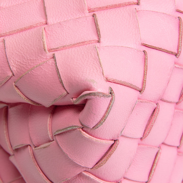 BOTTEGA VENETA Nappa Intrecciato Small Loop Camera Bag - Ribbon Pink- OUTLET FINAL SALE