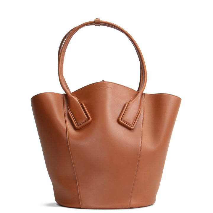 BOTTEGA VENETA Basket Tote w/ Pouch - Brown
