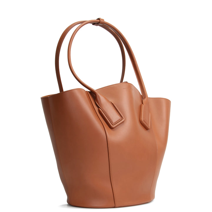 BOTTEGA VENETA Basket Tote w/ Pouch - Brown