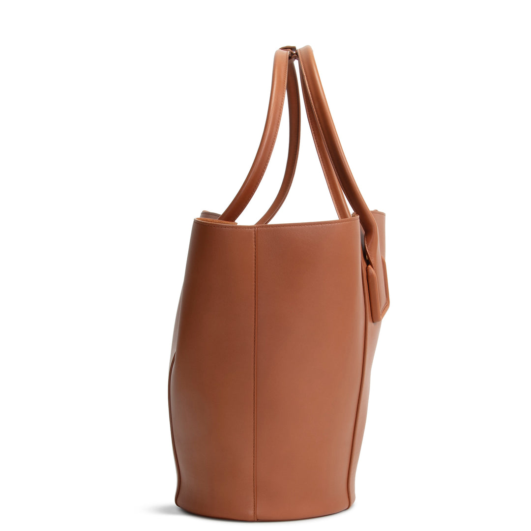 BOTTEGA VENETA Basket Tote w/ Pouch - Brown