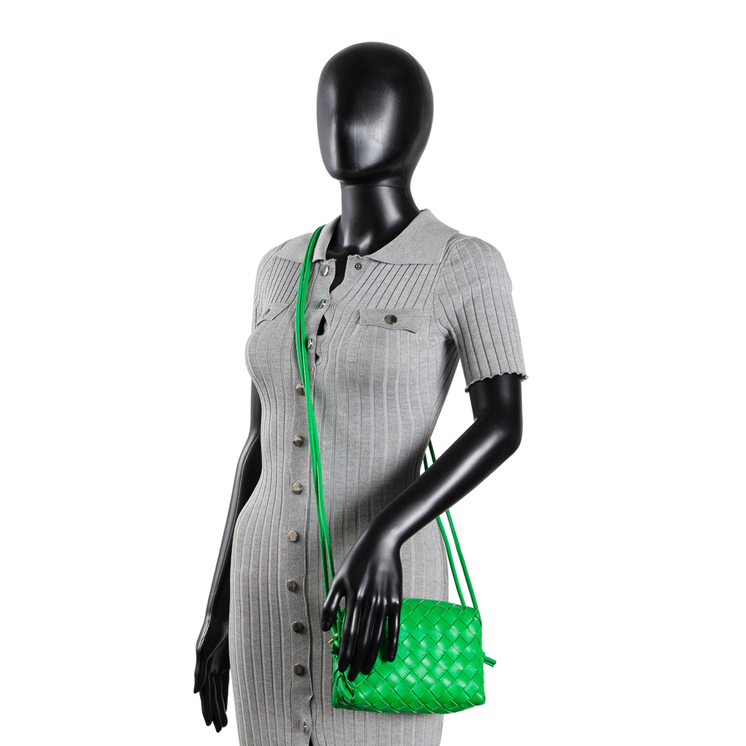 BOTTEGA VENETA Mini Loop Crossbody - Parakeet Green