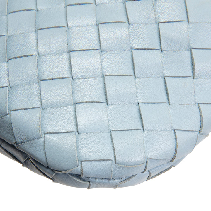 BOTTEGA VENETA Intrecciato Mini Jodie - Light Blue