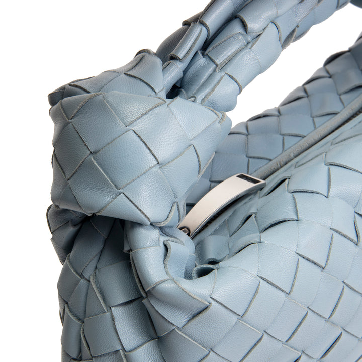 BOTTEGA VENETA Intrecciato Mini Jodie - Light Blue