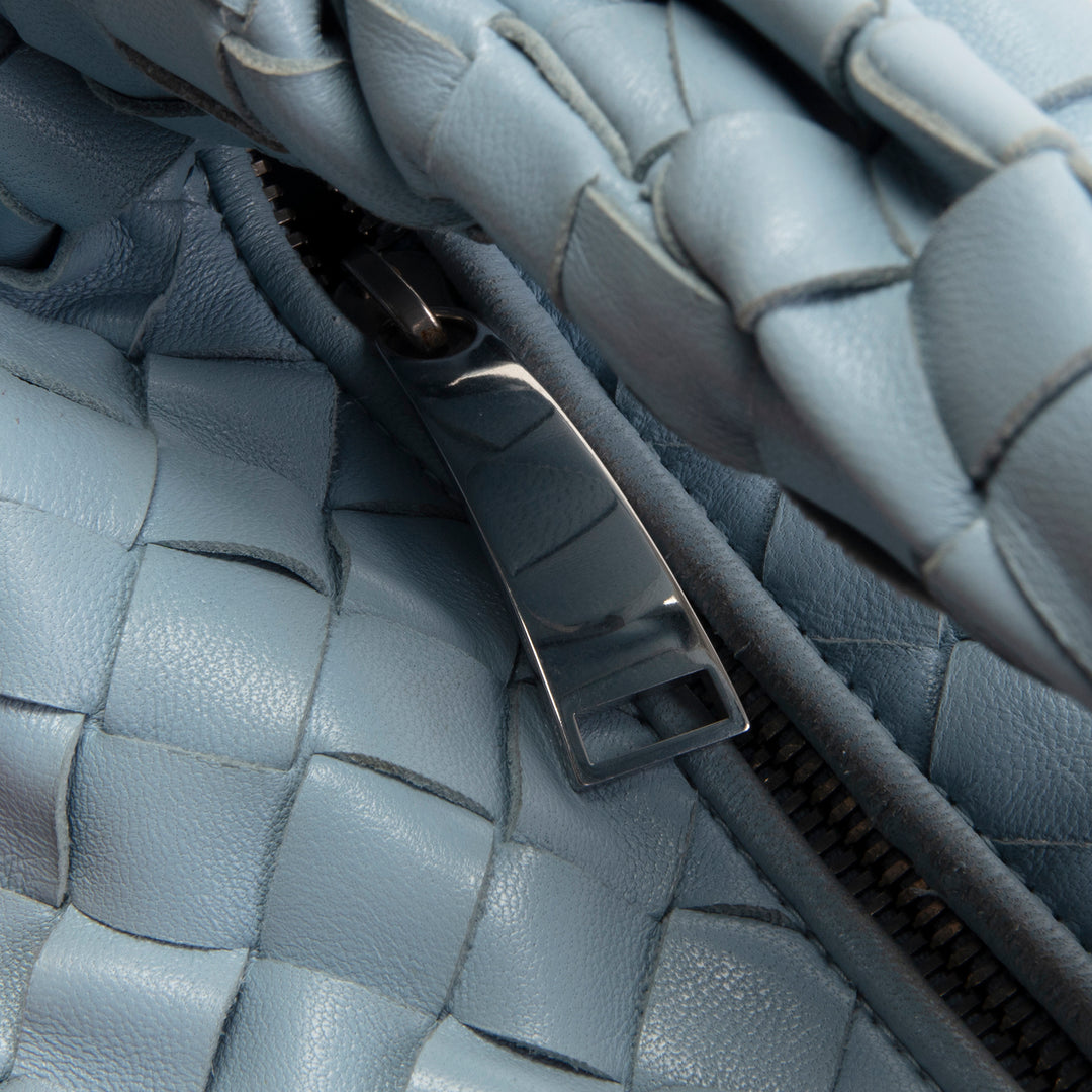 BOTTEGA VENETA Intrecciato Mini Jodie - Light Blue