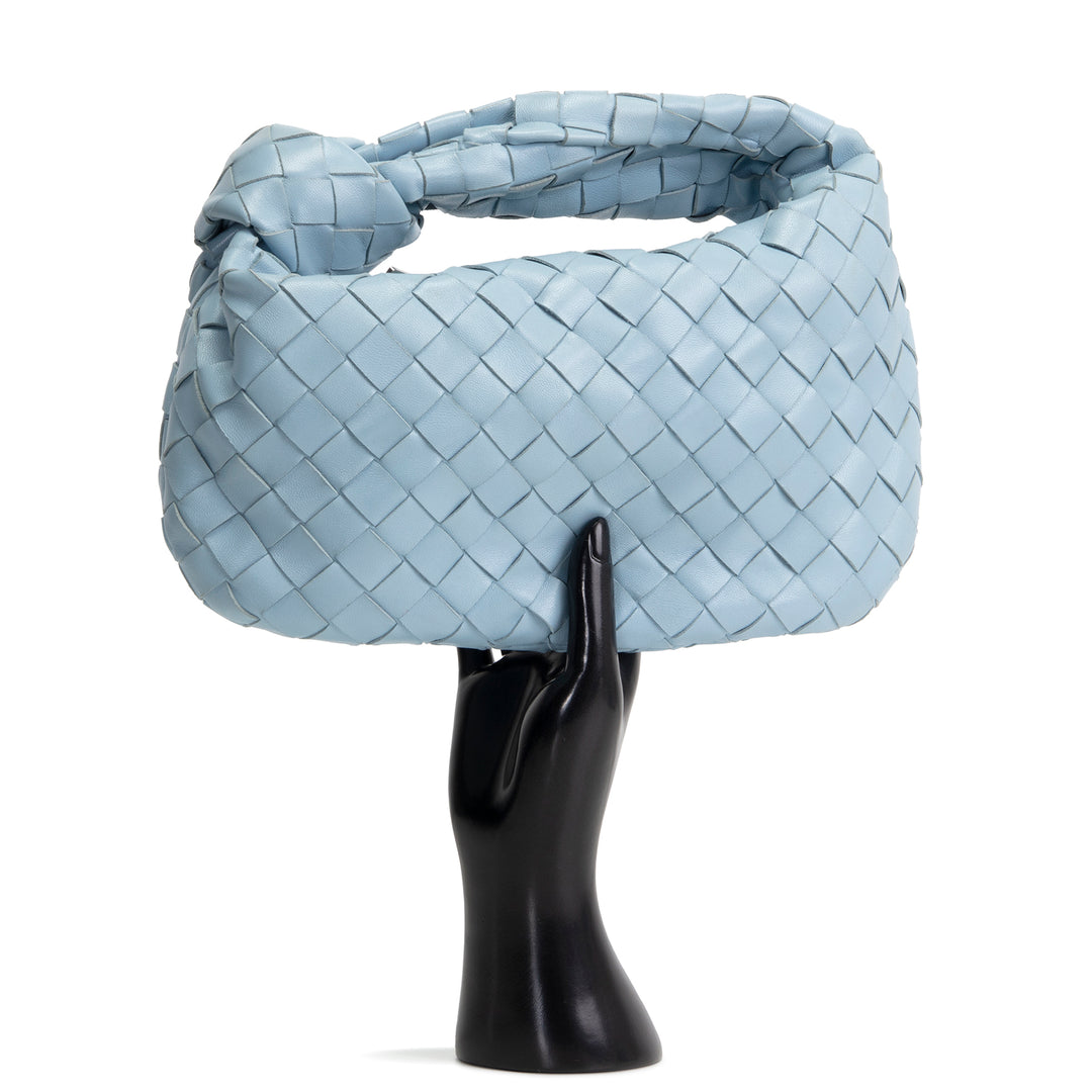BOTTEGA VENETA Intrecciato Mini Jodie - Light Blue
