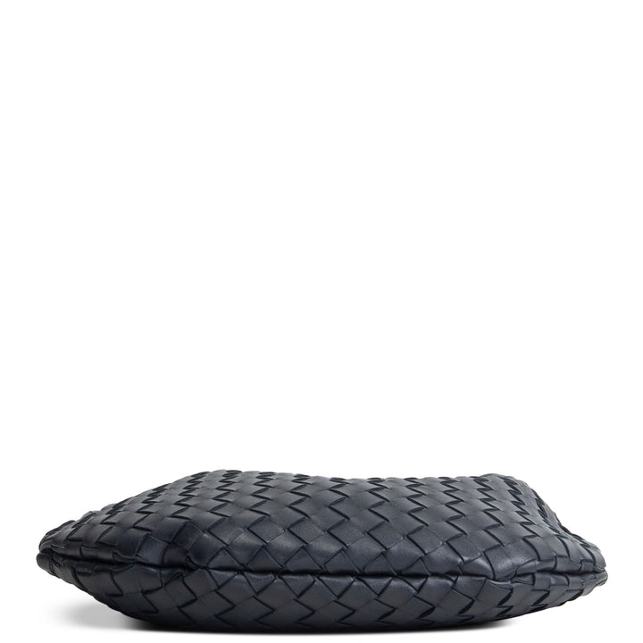 BOTTEGA VENETA Intrecciato Sardine Chain Bag - Navy
