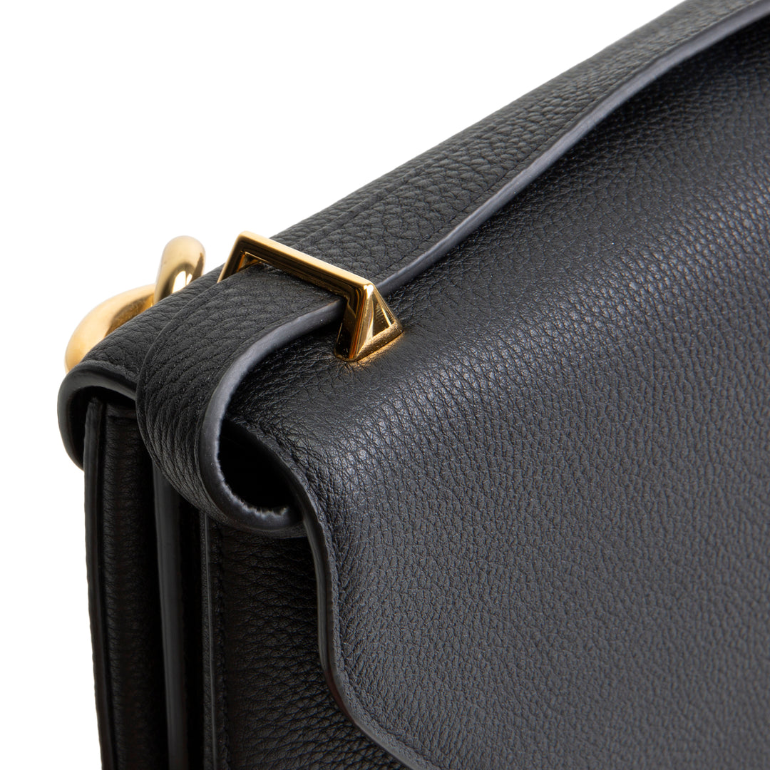 BOTTEGA VENETA Chain Link Mount Crossbody - Black