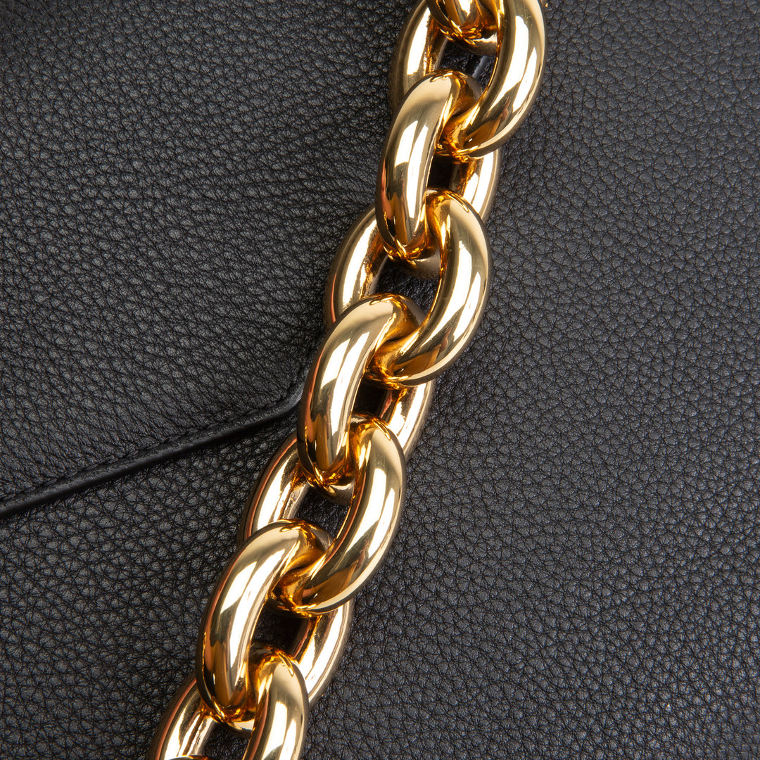BOTTEGA VENETA Chain Link Mount Crossbody - Black