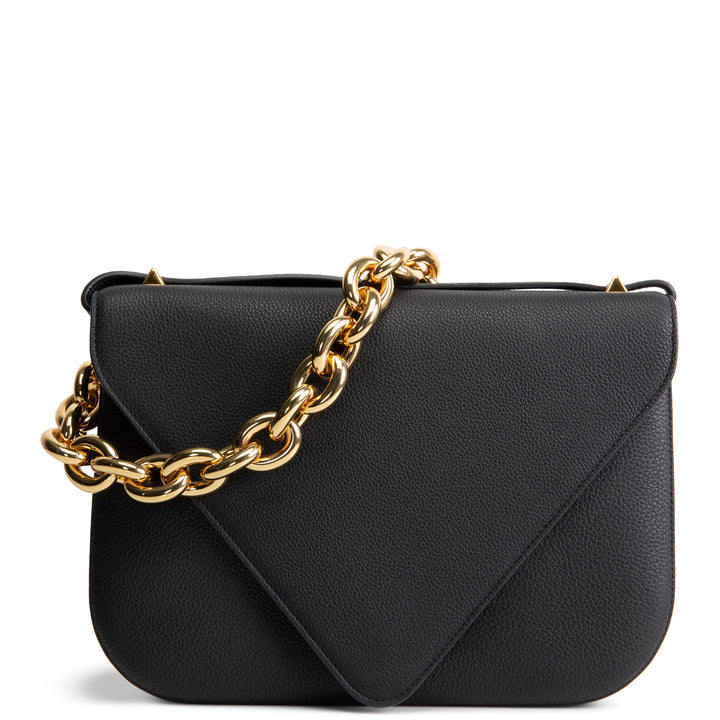BOTTEGA VENETA Chain Link Mount Crossbody - Black
