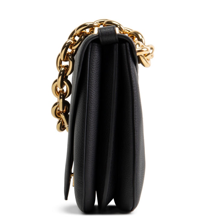 BOTTEGA VENETA Chain Link Mount Crossbody - Black