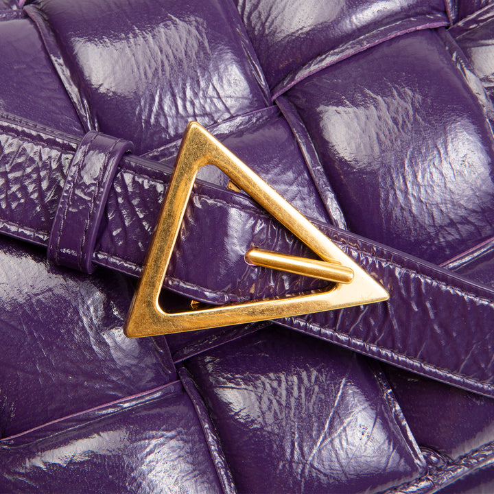 BOTTEGA VENETA Maxi Intrecciato Padded Cassette Shoulder Bag - Purple