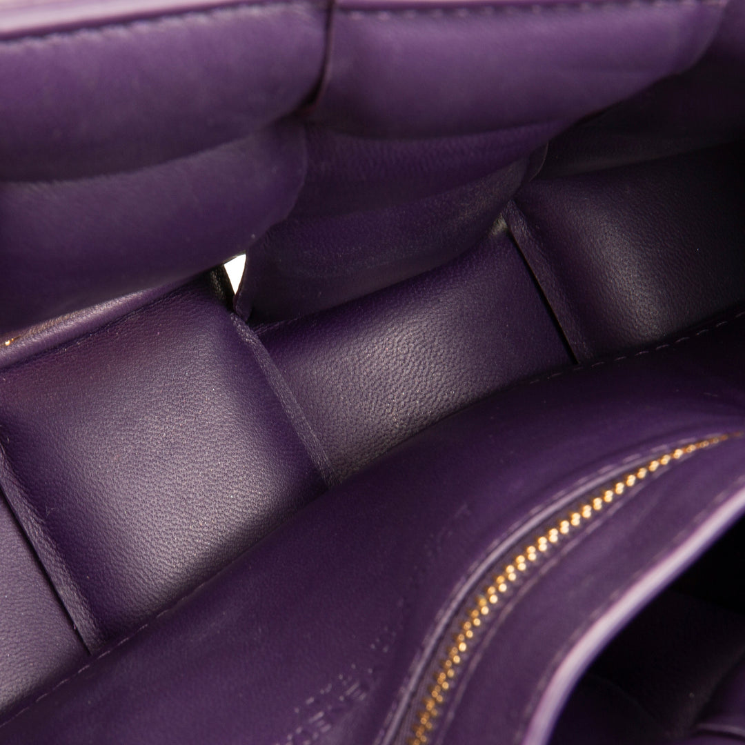 BOTTEGA VENETA Maxi Intrecciato Padded Cassette Shoulder Bag - Purple